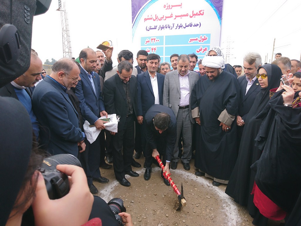 آغاز طرح تکمیلی مسیر پل ششم اهواز آغاز طرح تکمیلی مسیر پل ششم اهواز