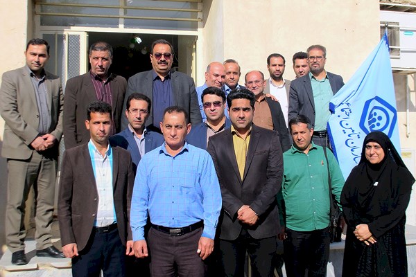 حضور مدیر کل تامین اجتماعی خوزستان در شعبه لالی حضور مدیر کل تامین اجتماعی خوزستان در شعبه لالی